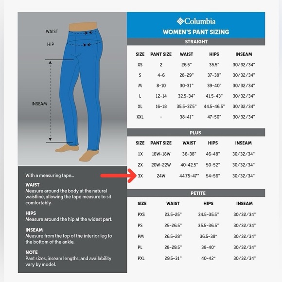 Columbia, Anytime Casual Pants, Plus Size 3X, Navy - Picture 9 of 9